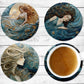 Magical Beauty Absorbent Drink Coasters - Individual or set of 4 - Non-Slip Base - Neoprene