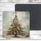 Vintage Christmas Absorbent Drink Coasters - Individual or set of 4 - Non-Slip Base - Neoprene