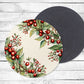Holly Absorbent Drink Coasters - Individual or set of 4 - Non-Slip Base - Neoprene