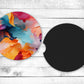 Painting in Colors Absorbent Car Coasters - Set of 2 - Non-Slip Base - Neoprene