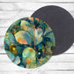 Eucalyptus Absorbent Drink Coasters - Individual or set of 4 - Non-Slip Base - Neoprene